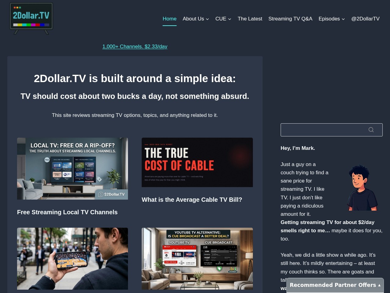 Screenshot of 2dollar.tv