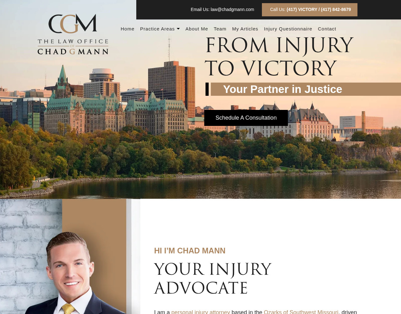 Screenshot of chadgmann.com