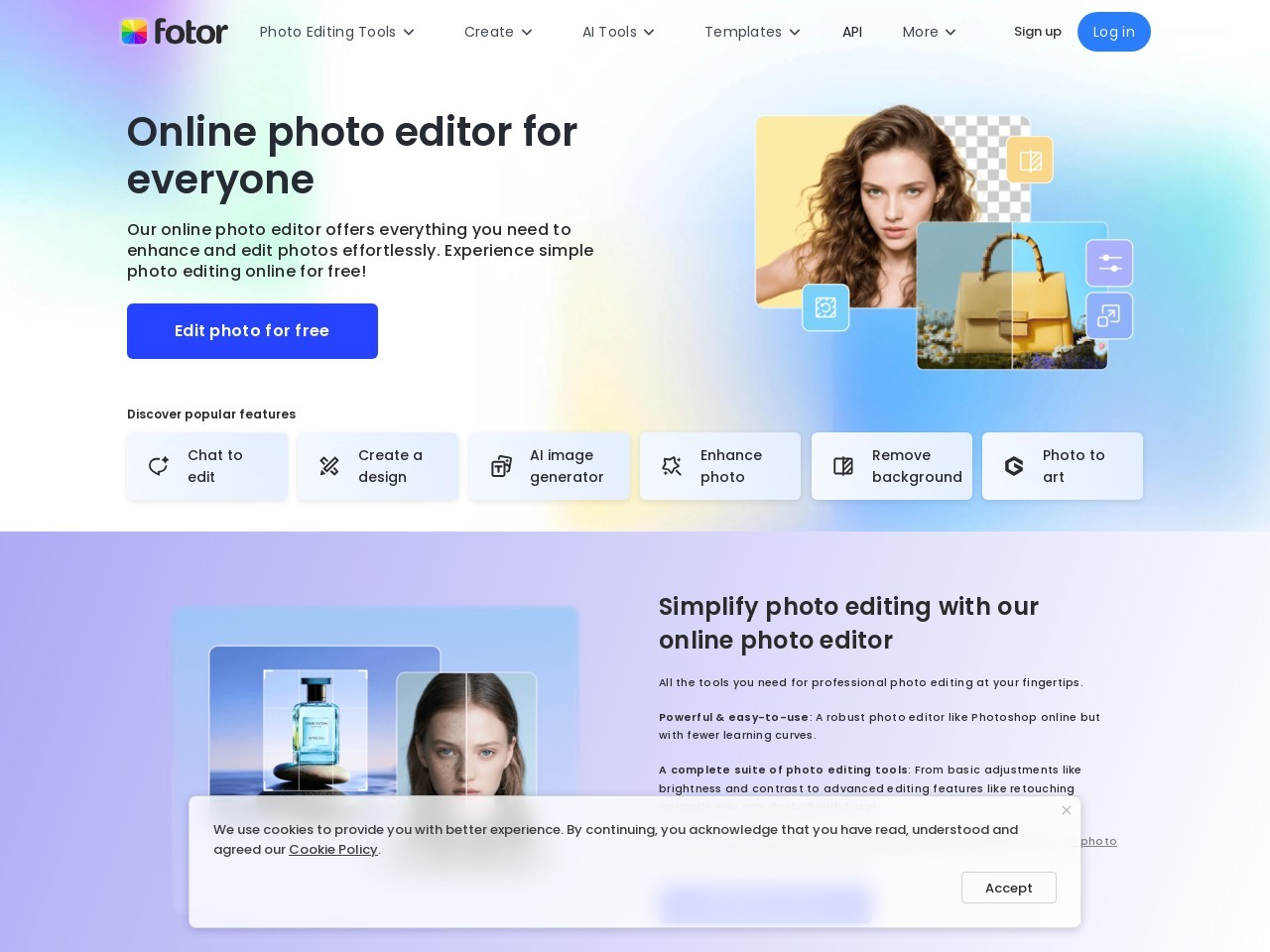 Screenshot of fotor.com