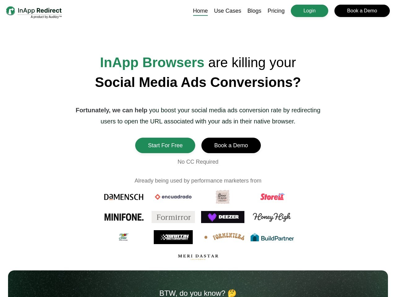 Screenshot of inappredirect.com