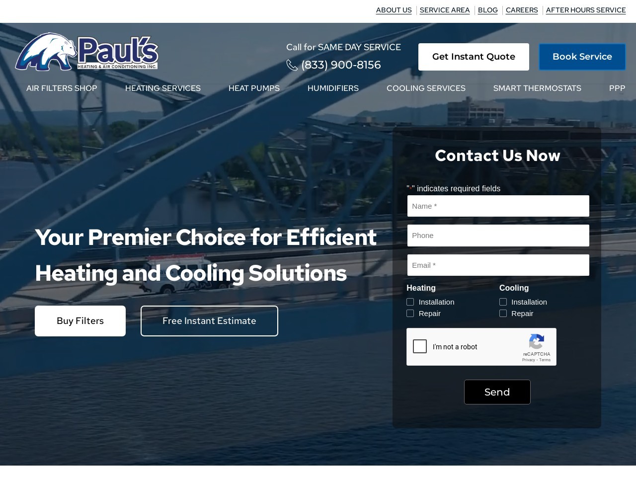 Screenshot of paulsheating.com