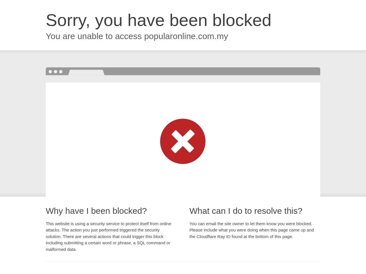 Screenshot of popularonline.com.my