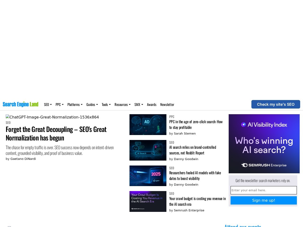 Screenshot of searchengineland.com