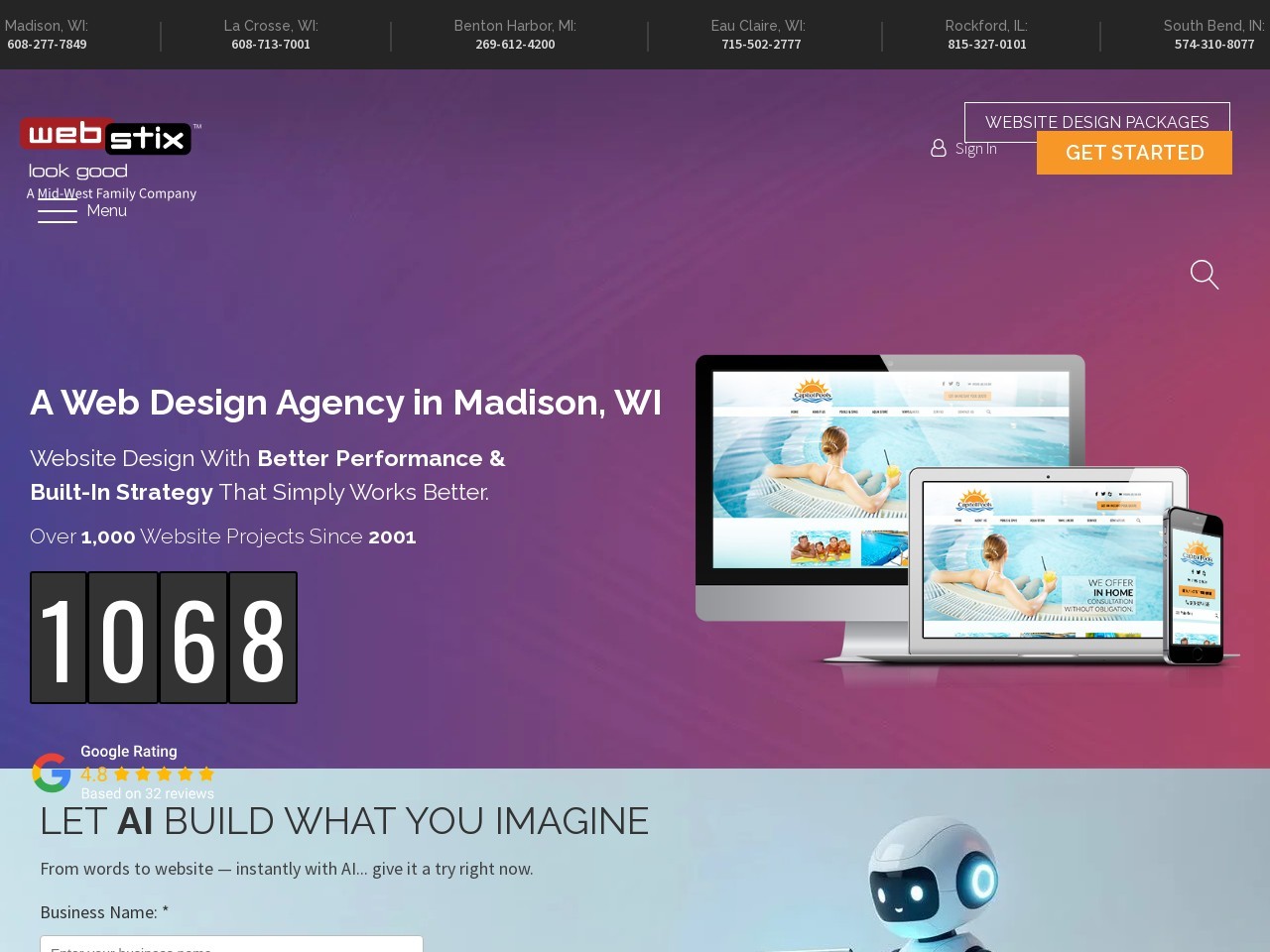 Screenshot of webstix.com